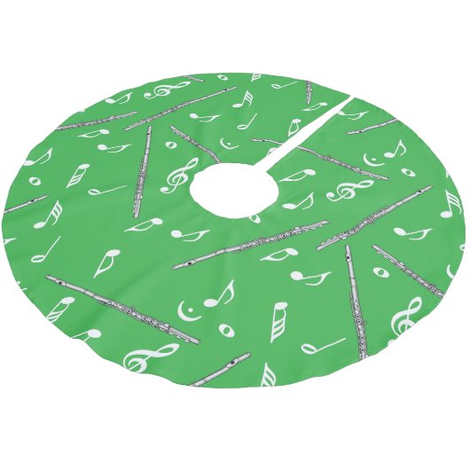 Flux Music Note Pattern Kerstboom Rok (Gekanteld)