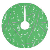 Flux Music Note Pattern Kerstboom Rok (Voorkant)