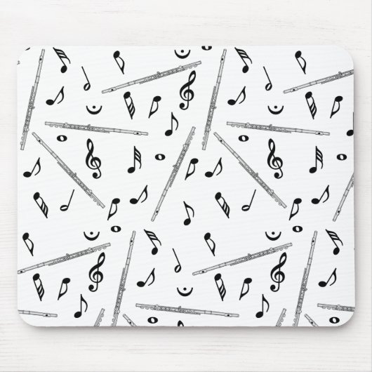 Flux Music Note Pattern Muismat (Voorkant)