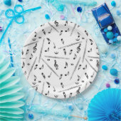 Flux Music Note Pattern Papieren Bordje (Feest)