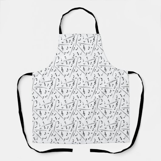 Flux Music Note Pattern Schort (Voorkant)