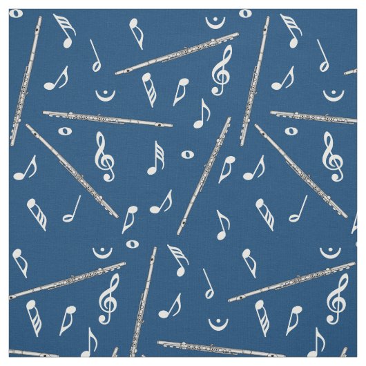 Flux Music Note Pattern Stof (Swatch)