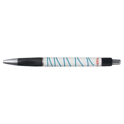 Flux Swirl Ballpoint Pen - Teal (Voorkant)