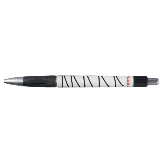 Flux Swirl balpen - Zwart Pen (Voorkant)