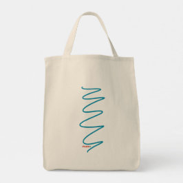 Flux Swirl Canvas Canvas tas - Blauwgroen