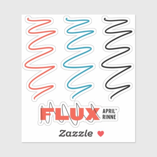 Flux Swirl Vinyl Sticker (Vel)