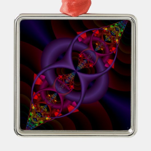 Fluxcondensator Metalen Ornament (Voorkant)