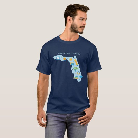 FLVS, Floride T-Shirt (Navy) (Devant entier)