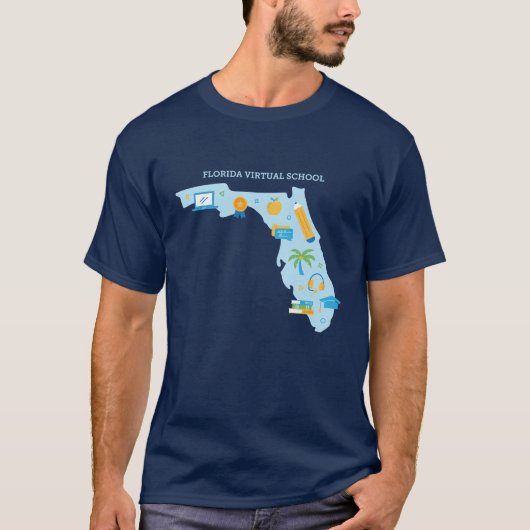 FLVS, Floride T-Shirt (Navy) (Devant)