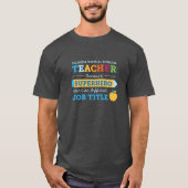 FLVS Superheld Pencil, Charcoal T-shirt (Voorkant)