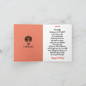 Fly African American Soeur Bonne carte d'anniversa (Intérieur)