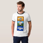 Fly Ball, Fowl Ball, Baseball Bat T-shirt (Voorkant volledig)