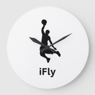 Fly Basketball Grote Klok