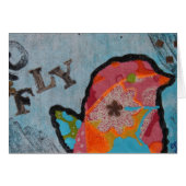 Fly Bird collage d'art multimédia mixte (Devant horizontal)