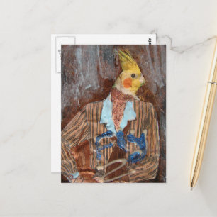 Fly Bird Mixed Media Briefkaart