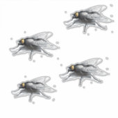 Fly Buddy 4 kleine contour stickers (Voorkant)
