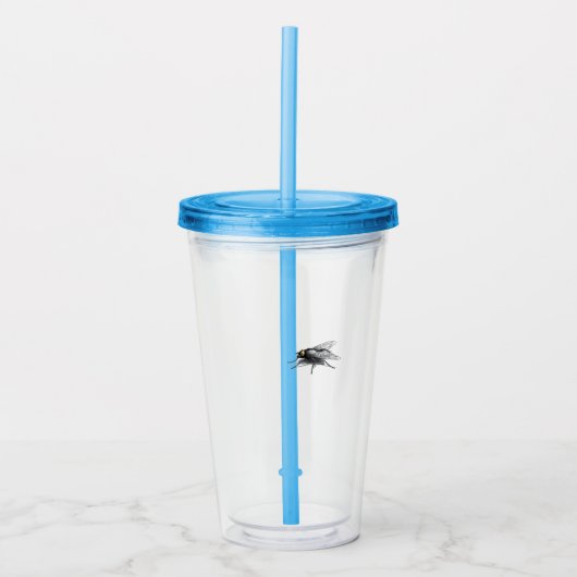 Fly Buddy blue acryltumbler Acryl Drinkbeker (Voorkant)