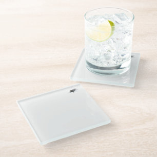 Fly Buddy clear glass onderzetter
