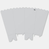 Fly Buddy grijze popcorn dozen Bedankdoosjes (Ongevouwen)
