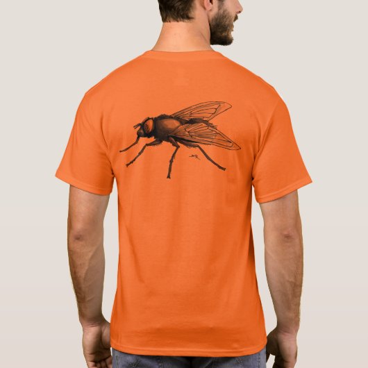 Fly Buddy homme t-shirt orange dos (Dos)
