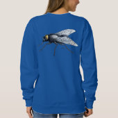 Fly Buddy sweatshirt bleu pour femmes dos (Dos)