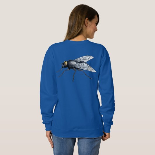 Fly Buddy sweatshirt bleu pour femmes dos (Dos entier)