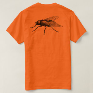 Fly Buddy vrouwen sinaasappel T-shirt terug