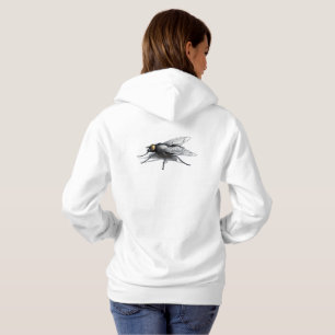 Fly Buddy vrouwen witte hoodie terug