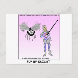 Fly by Knight Funny geeft T - shirts Mokken Kaarte Briefkaart