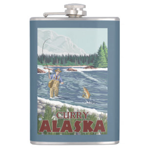 Fly Fisherman - Curry, Alaska Heupfles
