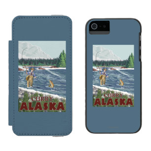 Fly Fisherman - Curry, Alaska