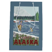 Fly Fisherman - Curry, Alaska Medium Cadeauzakje (Achterkant)
