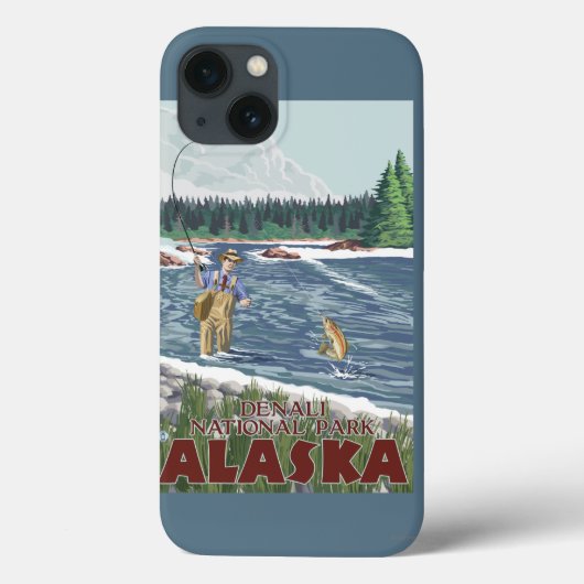 Fly Fisherman - Denali National Park, Alaska Case-Mate iPhone Case (Achterkant)