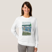 Fly Fisherman - Glacier National Park, MT T-shirt (Voorkant volledig)