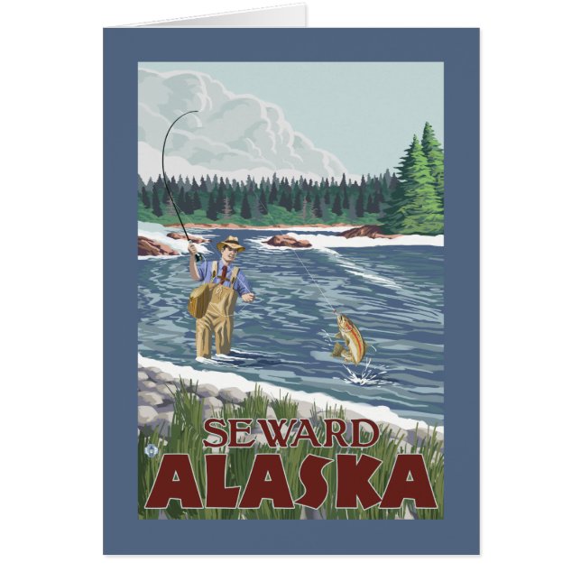 Fly Fisherman - Seward, Alaska (Voorkant)