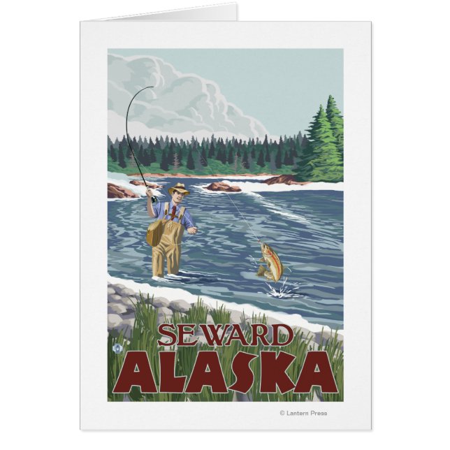 Fly Fisherman - Seward, Alaska (Voorkant)