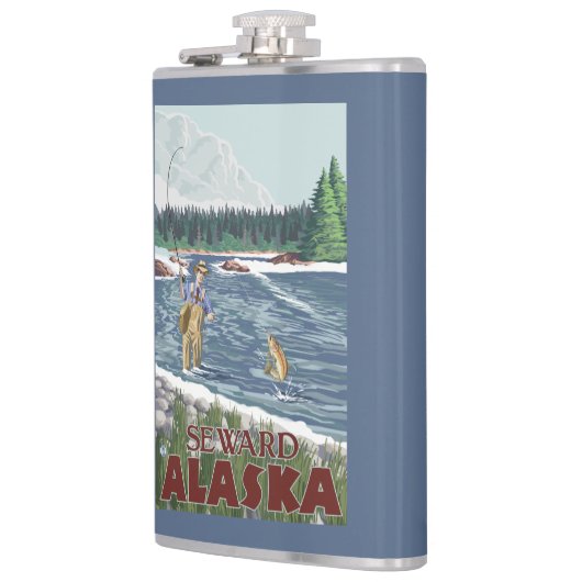 Fly Fisherman - Seward, Alaska Heupfles (Links)