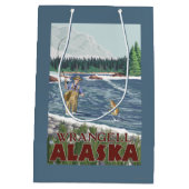 Fly Fisherman - Wrangell, Alaska Medium Cadeauzakje (Achterkant)