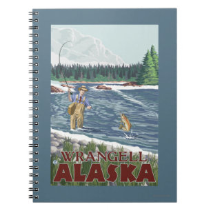 Fly Fisherman - Wrangell, Alaska Notitieboek