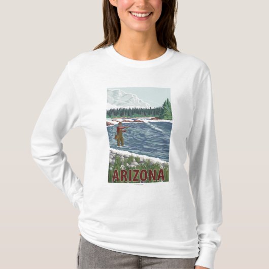 Fly FishermanArizona T-shirt (Voorkant)