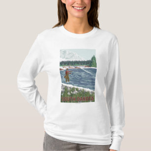 Fly FishermanSouth Dakota T-shirt