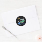 Fly Fishin' Ronde Sticker (Envelop)
