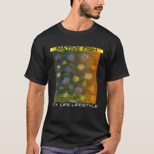 Fly Fishing Brook Forel Conservation Graphic T-shirt