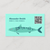 Fly Fishing Custom QR Visitekaartje (Voorkant)