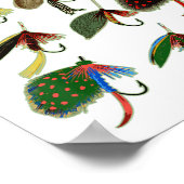 Fly Fishing Flies  Funn Poster (Hoek)