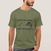 Fly Fishing Fun Tee Basic Dark T-Shirt (Devant)