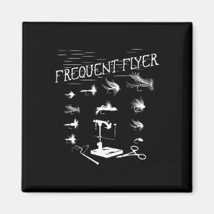 Fly Fishing Knopen Maken Leuke Visser Kerst Vader Magneet