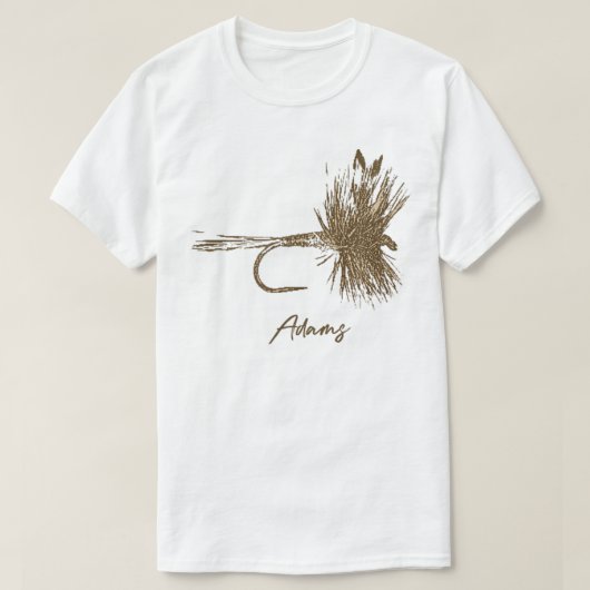 Fly Fishing Lure Adams Vintage T-Shirt (Design voorkant)