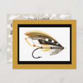 Fly Fishing Lure-afbeelding Kaart (Voorkant / Achterkant)