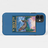 Fly Fishing Scene - Dawson, Alaska Case-Mate iPhone Case (Achterkant (horizontaal))